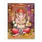 India Hindu Golden Ganesha Temple Poster Shiva Parvati Painting Canvas Prints Elephant God Religion Picture Room Hoom Wall Decor