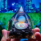 Energy Pyramid Orgonite Reiki Natural Amethyst Ball Healing Crystals Chakra Tool Ornaments Resin Stones Craft Kids Gift Pyramid