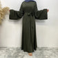 New Muslim fashion Abaya women's dress sold in Dubai in the Middle East Arab net color Islamic dress robe lace long dress