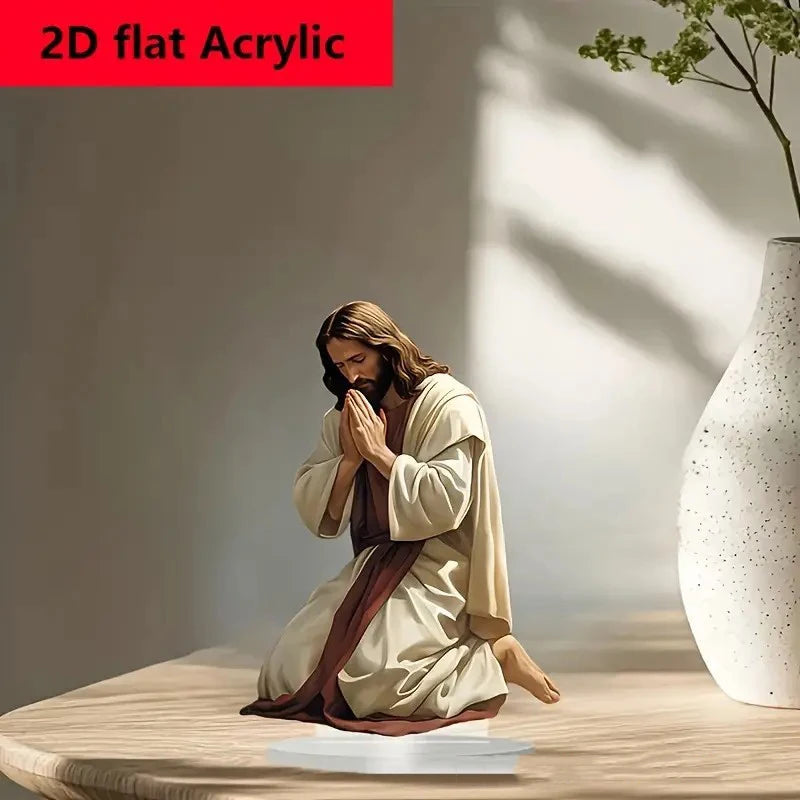 NEW Nativity Centerpiece 2D Acrylic Jesus Birth Scene for Tabletop Decor Elegant Holiday Party Ornament, Gift for Home & Office