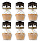 12/24pcs Umrah Mubarak Cupcake topper decoration, Hajj and Omra festival decoration, Muslim Eid Mubarak party supplies