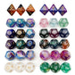 3Pcs Astrology Dice D8 D12 Tarot Dice Polyhedral Pearl Pattern Dice for Divination Astrology Tarot Cards Accessory