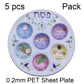 Jewish 6-Section Passover Seder Plate - Kosher, Melamine/Plastic/Silicone/Disposable Paper, with Food Labels & Elegant Designs