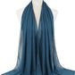 New Fashion Women Solid Chiffon Headscarf Ready To Wear Instant Hijab Scarf Muslim Shawl Islamic Hijabs Arab Wrap Head Scarves