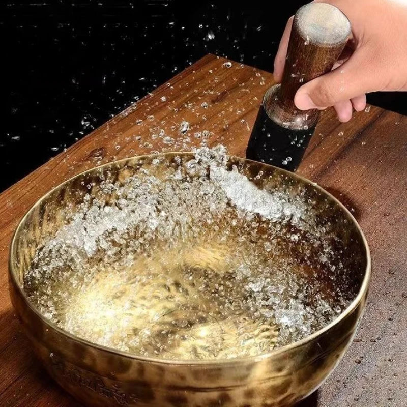Nepal Full Moon Singing Bowl Mallet Cushion Sound Bowl Set Copper Music Therapy Sontherapy Sound Healing Meditation Instrument