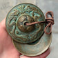 Antique Tibetan Tingsha Cymbals Sanskrit Brass Chime Bells Meditation Gong for Spiritual Healing Mindfulness Yoga Buddhist