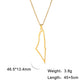 Teamer Israel Map Star of David Pendant Necklace for Women Men Jewish Stainless Steel Necklace Ethnic National Jewelry Wholesale
