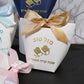 Customizable Hebrew Tefillin Favor Box with Blue Bow, Mazel Tov Gift Box for Jewish Boy Bar Mitzvah Shabbat Celebration