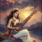 Indian Hindu Gods Lord Shiva Yoga Divine Goddess Saraswati Meditation Rt Poster Canvas Painting And Prints Picture Home Decor