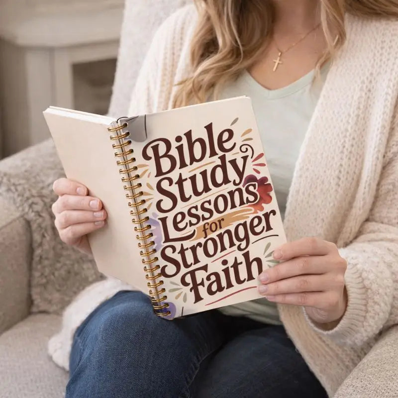 A5 Bible Study Notebook Spiral Bound, SOAP Method Christian Journal, Scripture Observation Prayer Faith Journal