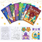 16PCS/1SET Ramadan Eid Mubarak Party Mini Coloring Book for Kids Muslim Festival Graffiti Painting Activity Party Supplies Gift