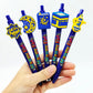 20 pieces Ramadan auspicious roundball pens, with star and moon pattern, specially designed for Islamic festival gifts.