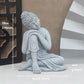 Buddha Stone Statue Little Buddhist Monks Tibetan Buddhism Figurines Zen Garden Ornament Meditation Home Aquarium Decoration