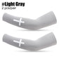1Pair Cross UV Cooling Arm Sleeve Christian Compression Arm Sleeve Youth Football Baseball Volleyball Sports Cycling Working