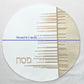Passover Seder Matzah Cover with 3 Pockets for the 3 Matzos Embroidered PU Leather Pesach Table Essential Decorations