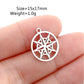 5Pcs Stainless Steel Moon&Sun&Star Charm Jewelry Making Accessories Supplies DIY Necklace Bracelet Celestial Pendants Findings