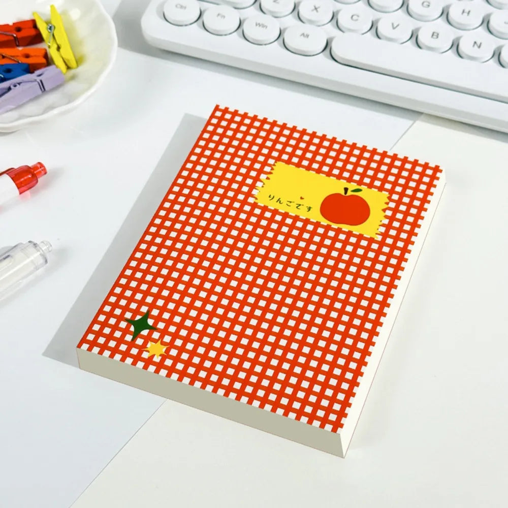 Lovely Tomato Notebook Thick Notepads with 78-96 Page Unlined Journal for Writing Drawing Sketching Journaling Mind Map