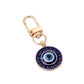 1Pcs Round Evil Eye Keychain Key Ring For Friends Couples Boho Blue Eye Bag Car Key Phone Charm Accessories Jewelry