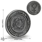 Key of Solomon Pentacle Talisman Coin Planetary Seal Amulet Occult Metal Tokens for Rituals,Spiritual Divination Gift Set
