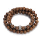 Multilayer Wood Beads Buddha Lotus OM Bracelet Tibetan Buddhist Mala Charm Rosary Bracelet Yoga Wooden For Women Men Jewelry
