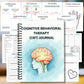 1SET Spiral Notebooks CBT Therapy Emotional Wellness Journal, Brain-Illustrated Mental Health Notebook, Spiral Binding, Cognitiv