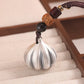 Buyee 925 Silver Garlic Pendant Keychain Vintage Style Car Charm & Phone Accessory Jewelry Ring Circle Gift for Women Men