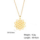 Flower of Life Sacred Geometry Necklace Stainless Steel Mandala Neck Chain Women Men Vintage Universal Spiritual Jewelry