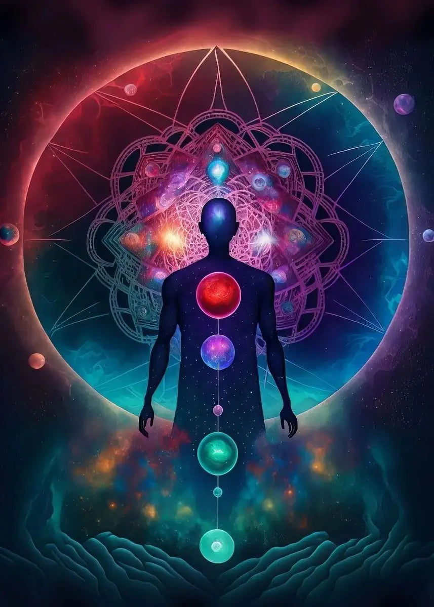 Universe Mysteries Meditation Chakras Indian Buddha Classic Religion Art Canvas Painting Abstract Figure Poster Print Home Decor