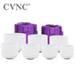 CVNC 6-12 Inch Colored Frosted Quartz Crystal Singing Bowls 7 chakra set for sound healing instrument with Bag