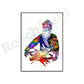 Sikh Art Print of Guru Nanak Spiritual Wall Decor Meditation and Yoga Poster Perfect Gift for Mindfulness and Inner Peace