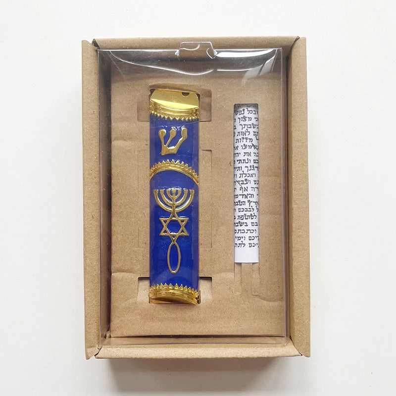 Jewish Israel Mezuzah Case Home decor Mezuza With Torah parchment scroll Mezuzah
