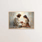 Jesus Christ Canvas Postres Christian Jesus Portrait Wall Art Print Poster I Will Walk with Christ LDS Bible Verse Gift Poster