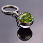 Circuit Board Pattern Keychains Double Sided Glass Ball Pendant Key Chains Computer Geek Keyring Creative Fashion Jewelry Gifts