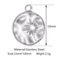 3pcs/Lot Stainless Steel Casting Sunburst Sun Moon Star Charms Pendant For DIY Necklace Bracelet Earrings Jewelry Accessories
