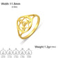 Skyrim Merkaba Star Sacred Geometry Ring Women Stainless Steel Gold Color Finger Rings Wedding Band Meditation Jewelry Wholesale