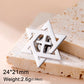 Dawapara Hebrew Letter Chai Brooch Star of David Menorah Jewish Symbol Lapel Pins Hanukkah Gift Stainless Steel Jewelry