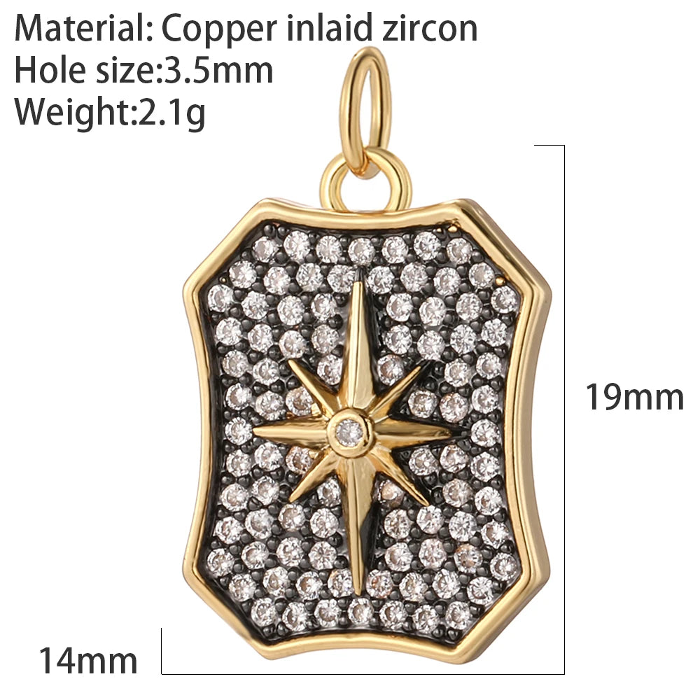 Bohemian Star Sun Moon Charms for Jewelry Making Cute Enamel Planet Gold Color Diy Earrings Necklace Bracelet High Quality