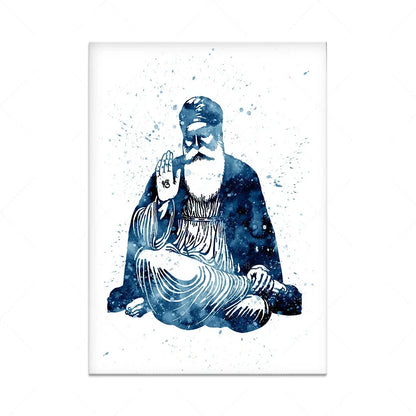 Sikh Master Murals  Blueprint Sets Guru Nanak  Guru Gobind Singh Paintings Baba Deep Singh Decorative Art
