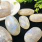 Natural Blue Luminous stone Crystal Palm Stone for Mind Healing Finger Massage Energy Healing Feng Shui Meditation Worry Stone