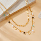 DIEYURO 316L Stainless Steel Geometry Pearl Pentacle Necklace New Delicate Fashion Gold Color Star Pendant Neck Jewelry Gifts