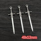 10pcs/lot Antique Silver Plated Sword Blade Charms Pedants DIY Jewelry Making Accessories for Necklace Craft Findings
