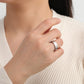 Lemegeton Jewish Shema Ring for Wome Holy Land Hebrew Double Sided Text Blessing Ring Religious Amulet Stainless Steel Jewelry