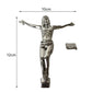 Zinc Alloy Jesus Figure Christian Wall Cross Accessories Gift 12cm Tall Home Office Furnishing Decor