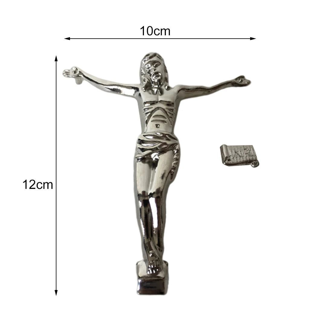 Zinc Alloy Jesus Figure Christian Wall Cross Accessories Gift 12cm Tall Home Office Furnishing Decor