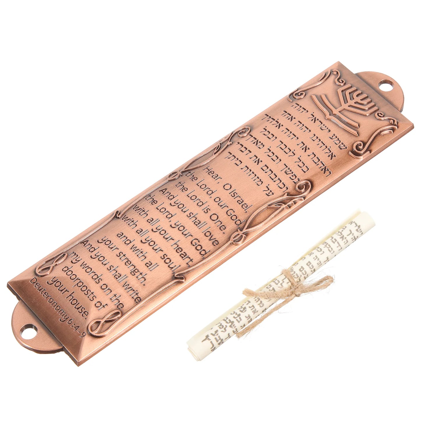 Religious Mezuzah Scroll Door Decor Decoration Front Craft Alloy Judaica Baby Retro