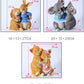 Pastoral Simulation Animal Resin Rabbit Couple Ornament Outdoor Garden Balcony Figurines Crafts Courtyard Accessories Decoration