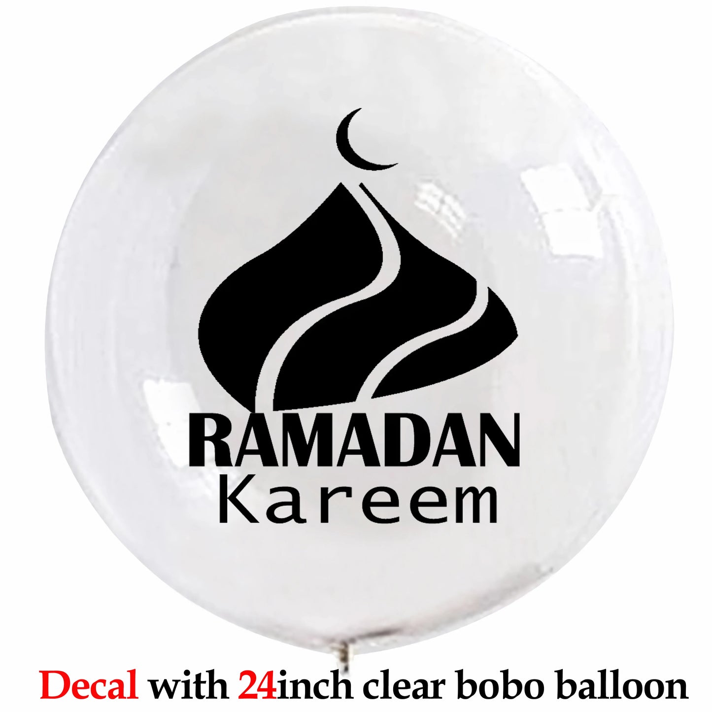 Custom Umrah Mubarak Balloon Helium Eid Balloons Sticker Muslim Islamic Festival Party DIY Decor Ramadan Kareem Decorations