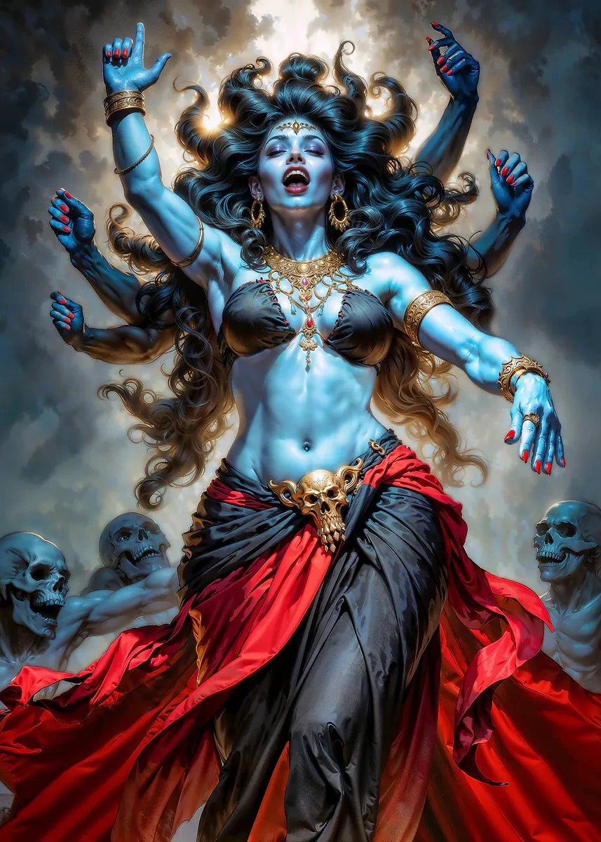 Hindu God Lord Krishna Shiva Ganesha Meditation Indian Traditional Artwork Poster Canvas Painting Wall Pictures Home Decor Gift
