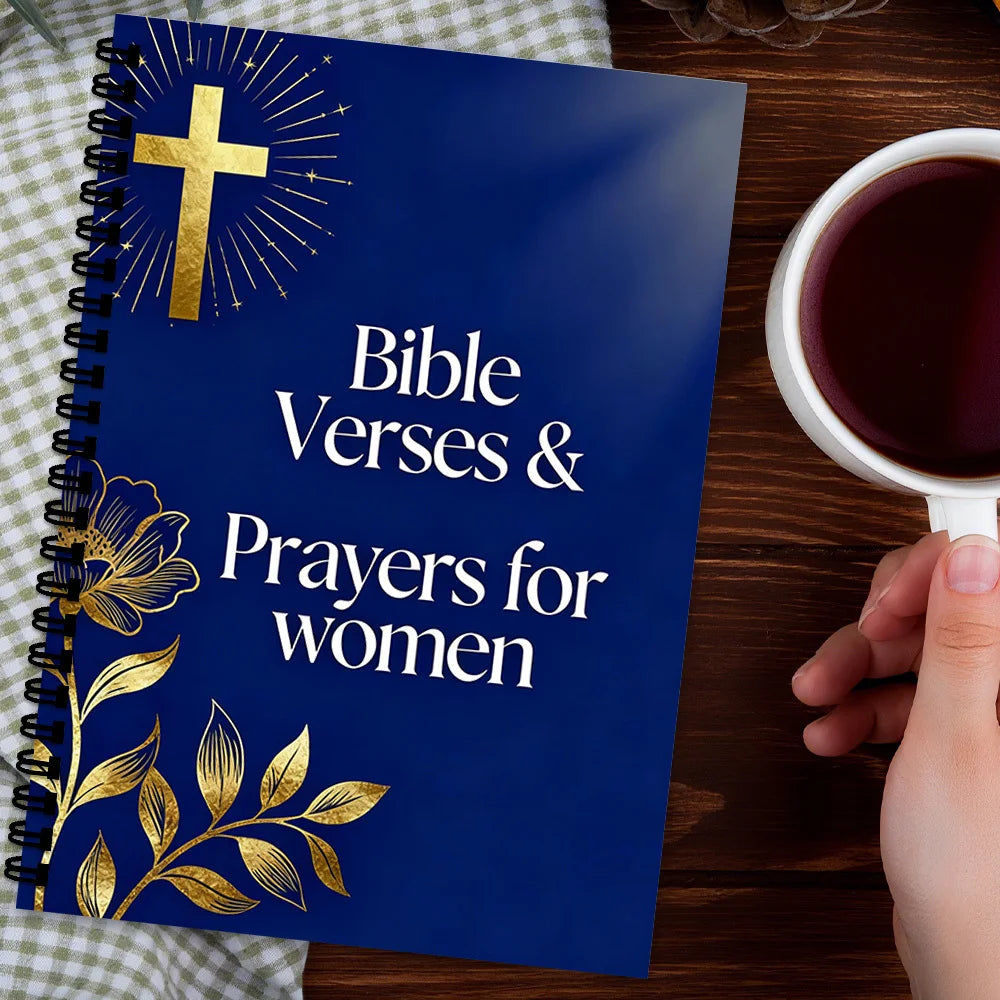 1PC Bible Verses & Prayers For Women Spiral Notebook, Daily Prayer Journal For Gratitude & Devotion, Christian Faith Planner For
