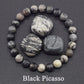 Natural Stone Real Red Jasper Prayer Bead Bracelet Women Men Rosary Stretch Elastic Bracelets Yoga Meditation Jewelry Wholesale